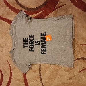 Nike The Force Is Female Tshirt